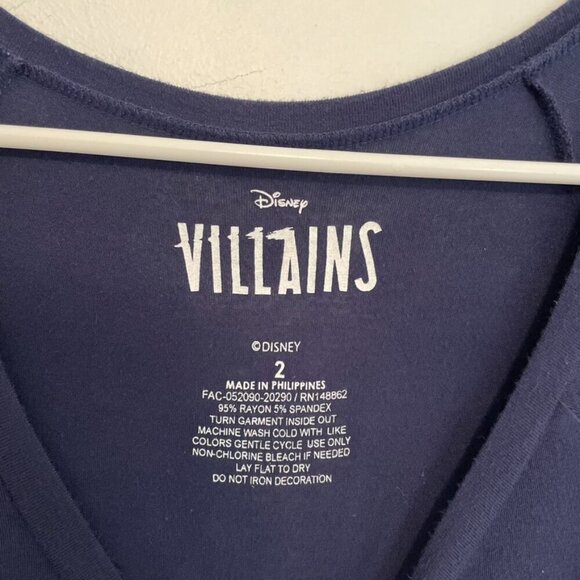 TORRID 2 Plus Size Disney the Little Mermaid Ursula Navy Lattice Sleeve Top 2X - Picture 4 of 16